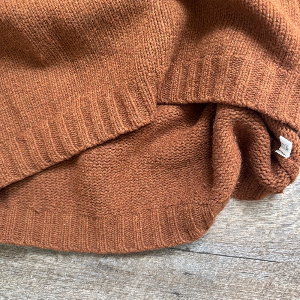 Vintage 90s Abercrombie and Fitch Lambswool Knit Snowflake Grandpa Sweater Large - Picture 8 of 11